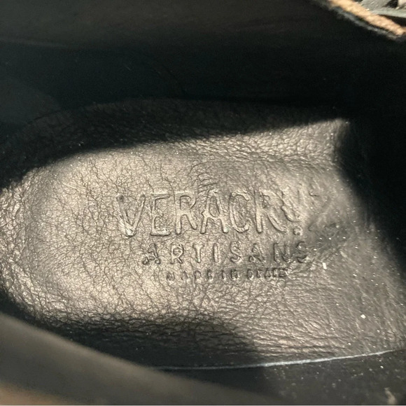 VERACRUZ Sz 39 Western Style Stacked Heel Made in  Spain Bohemian Ankle Boots - Picture 10 of 14